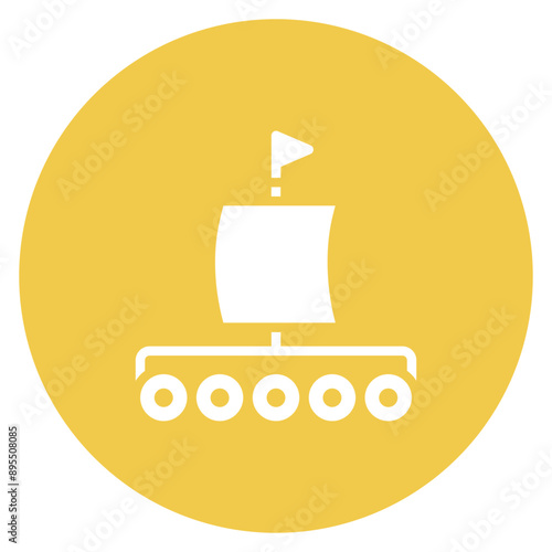 Raft icon vector image. Can be used for Additive Maufacturing.