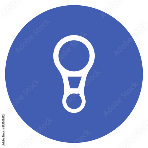 Descender icon vector image. Can be used for Rock Climbing.