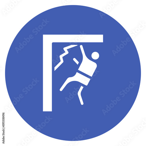 Free Solo icon vector image. Can be used for Rock Climbing.