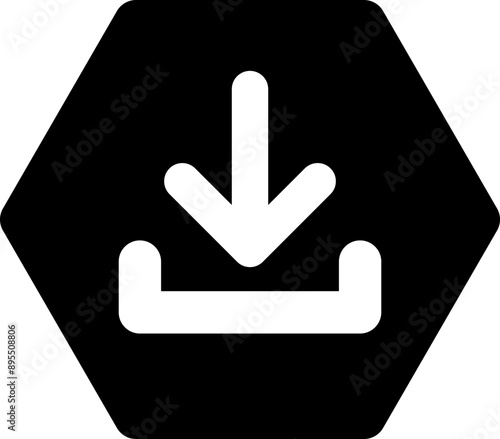 download hexagon icon