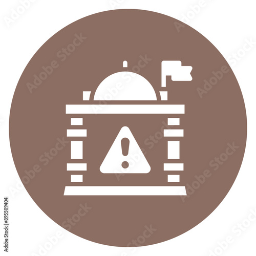 Political Instability icon vector image. Can be used for Business Risks.