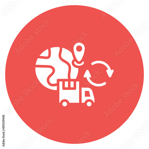 Supply Chain Disruption icon vector image. Can be used for Business Risks.