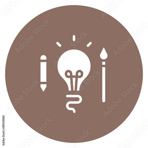 Creativity icon vector image. Can be used for Organization.
