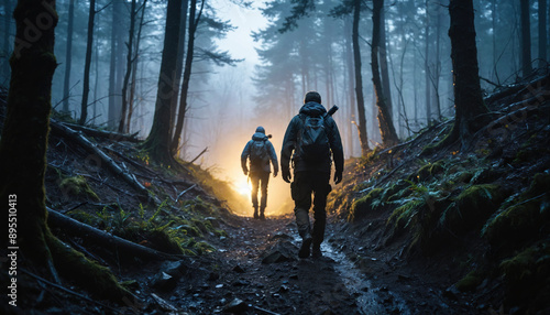 Forest Wanders in Rainy Winter: The Pioneer's Globetrot Surrounded in Landslide