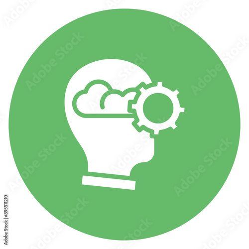 Thought process icon vector image. Can be used for Thought Leadership.