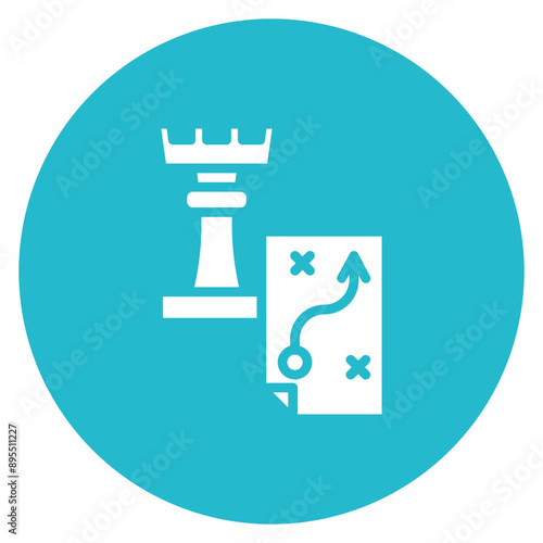 Strategy icon vector image. Can be used for Thought Leadership.