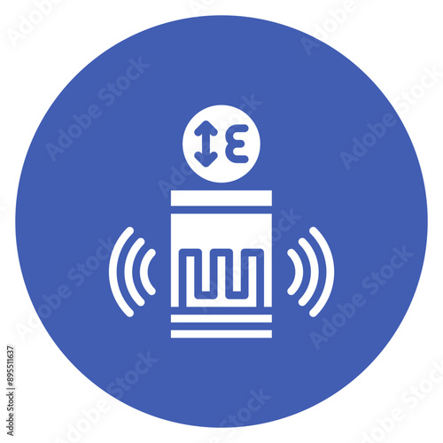 Strain Gauge Sensor icon vector image. Can be used for Sensors.