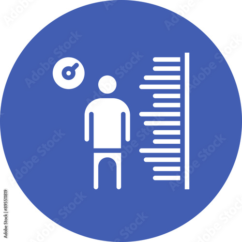 Body Mass Index icon vector image. Can be used for Physical Wellbeing.