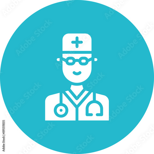 Doctor icon vector image. Can be used for Physical Wellbeing.