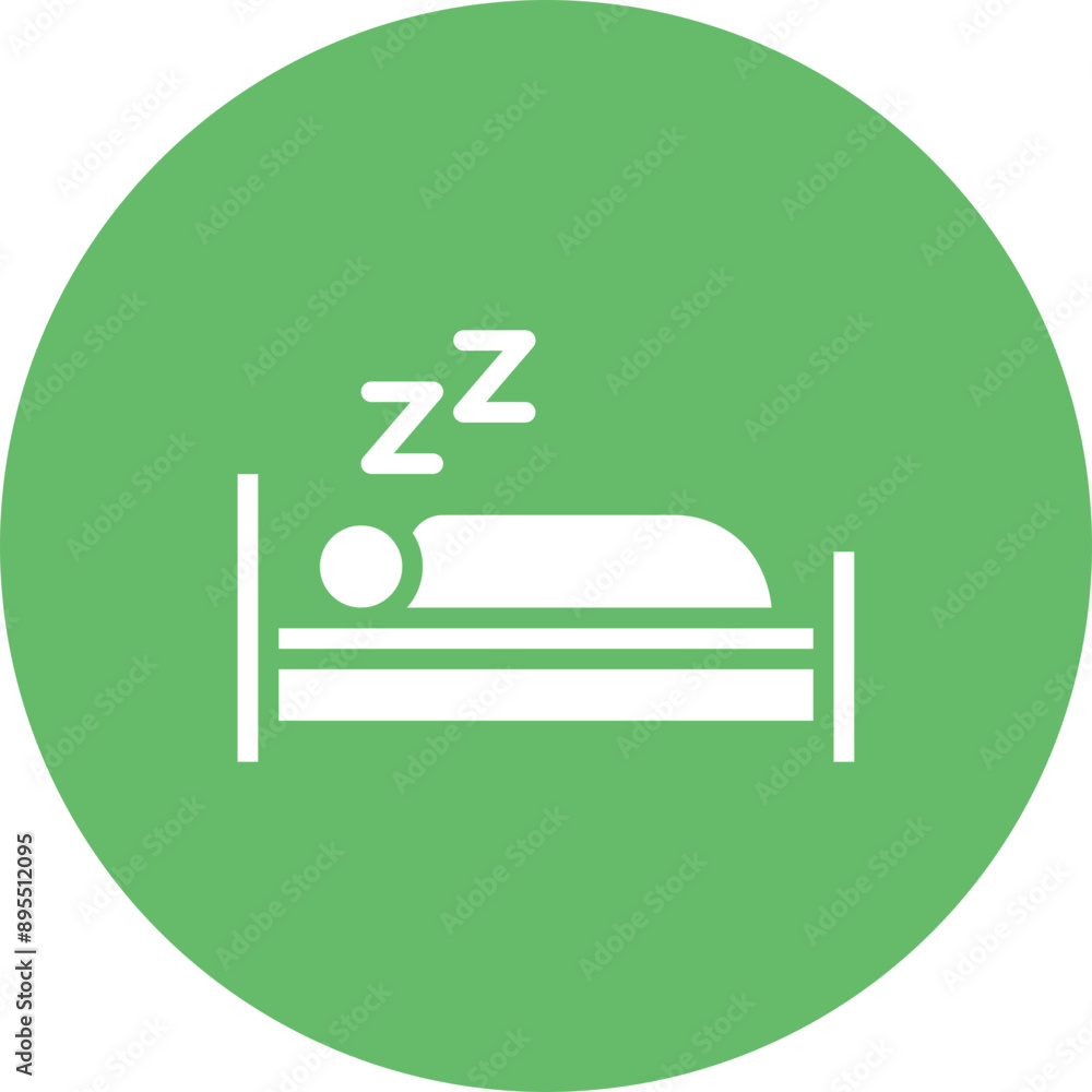 Sleep icon vector image. Can be used for Physical Wellbeing.
