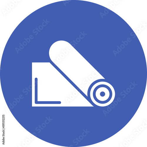 Yoga Mat icon vector image. Can be used for Physical Wellbeing.