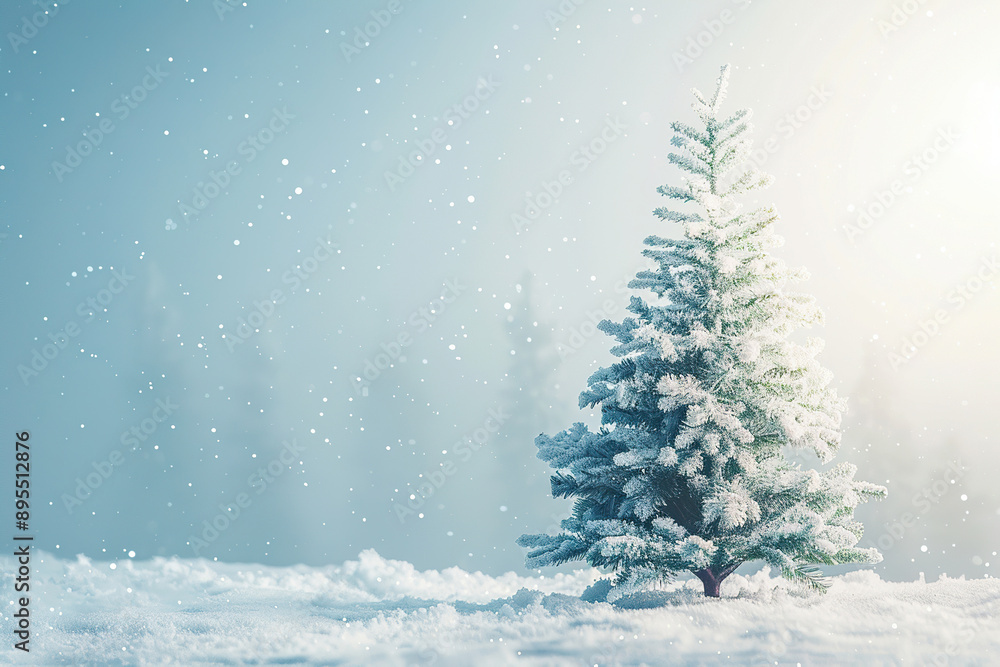 Christmas greeting card with bright winter holiday composition and New Year background Christmas greeting card with bright winter holiday composition and New Year background