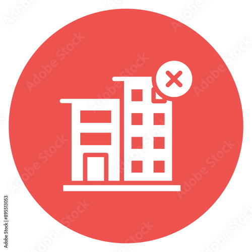 Cancellation icon vector image. Can be used for Business Disruption.