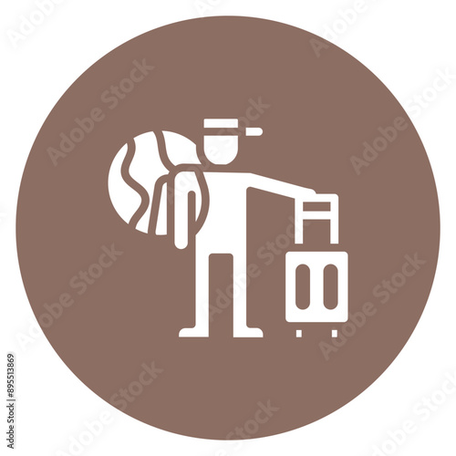 Migration icon vector image. Can be used for World Refugee Day.