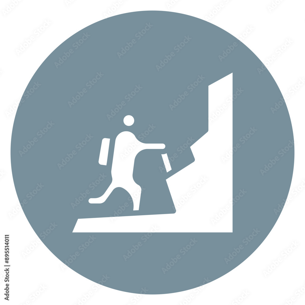 Climbing icon vector image. Can be used for Fitness. Climbing icon vector image. Can be used for Fitness.