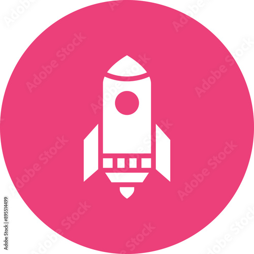 Rocket icon vector image. Can be used for Airplane.