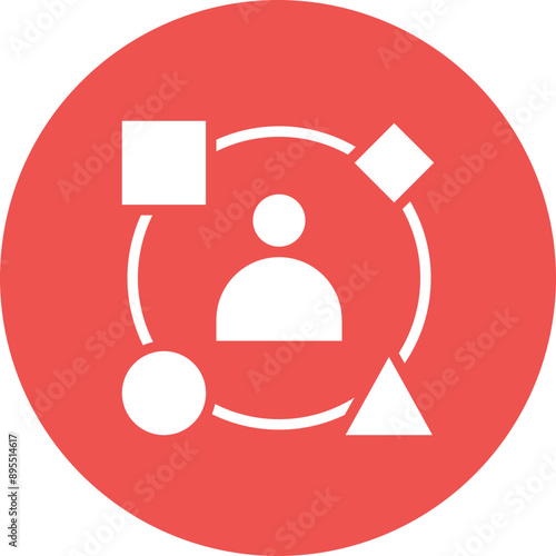 Diversity icon vector image. Can be used for Hiring Process.