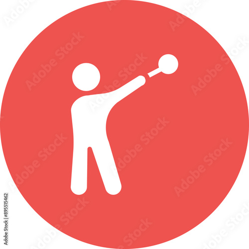 Hammer Throw icon vector image. Can be used for Track and Field.