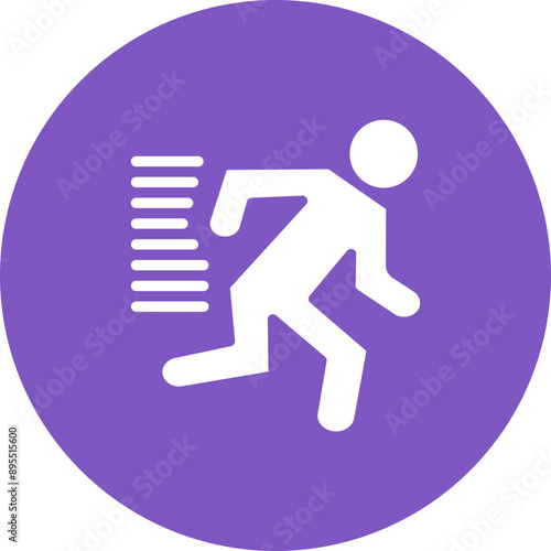 Sprinter icon vector image. Can be used for Track and Field.