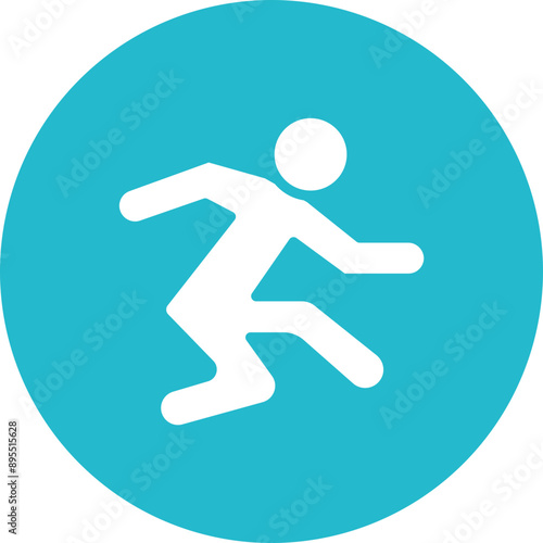 Steeplechase icon vector image. Can be used for Track and Field.