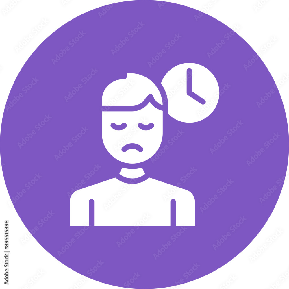 Restlessness icon vector image. Can be used for ADHD. Restlessness icon vector image. Can be used for ADHD.
