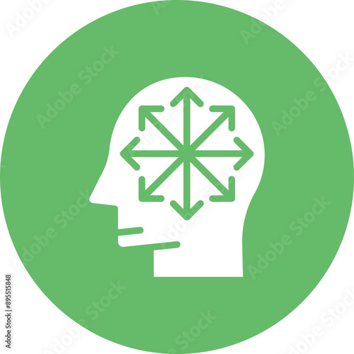 Inattention icon vector image. Can be used for ADHD.