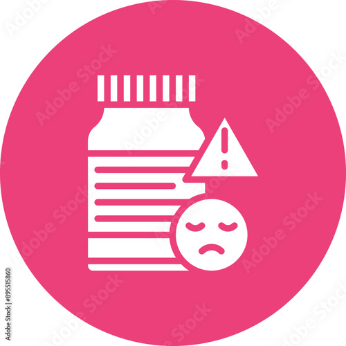 Medication Side Effects icon vector image. Can be used for ADHD.