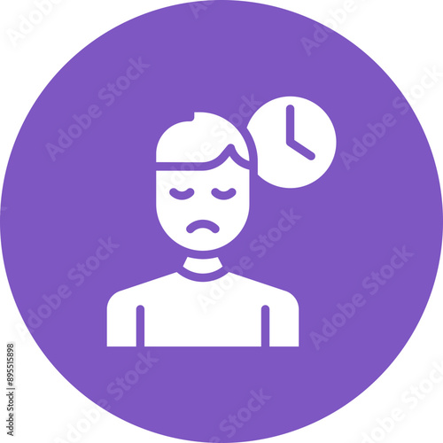 Restlessness icon vector image. Can be used for ADHD.
