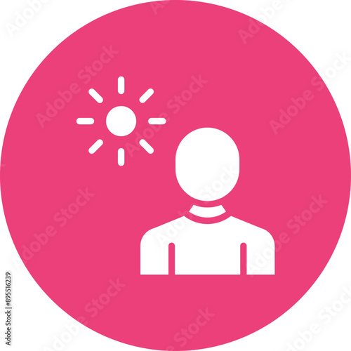 Sun Exposure icon vector image. Can be used for Skin Burns.