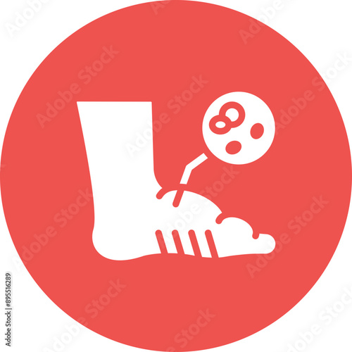 Swelling icon vector image. Can be used for Skin Burns.