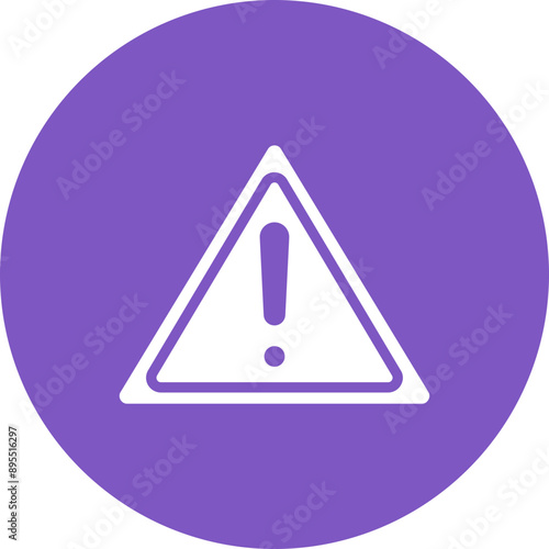 Warning icon vector image. Can be used for Skin Burns.