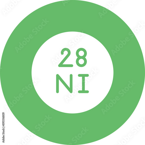 Nickel icon vector image. Can be used for Raw Metrial.