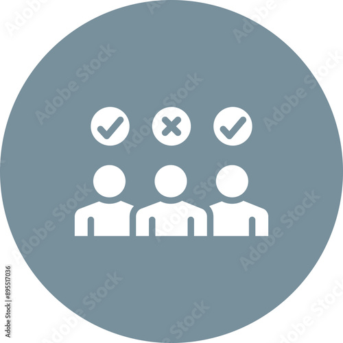 Discrimination icon vector image. Can be used for Bullying in Society.