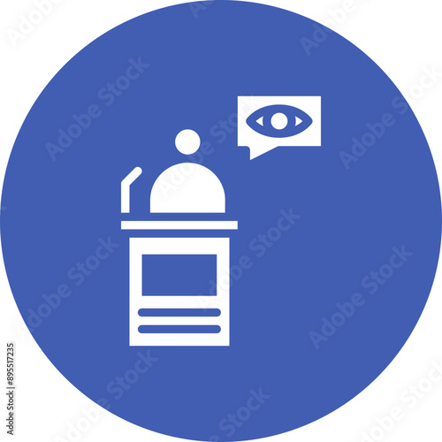 Witnessing icon vector image. Can be used for Bullying in Society.