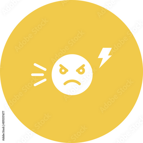 Irritability icon vector image. Can be used for Allergy Symptoms.