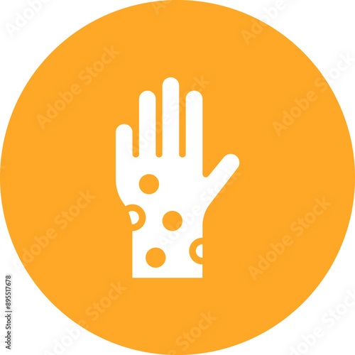 Hives icon vector image. Can be used for Allergy Symptoms.