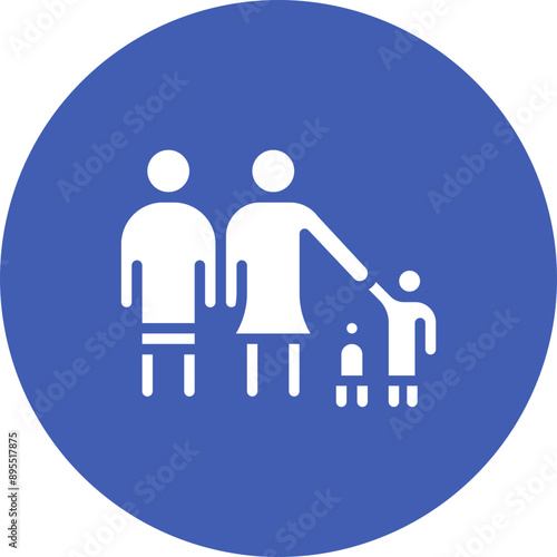 Family icon vector image. Can be used for Social Relationship.