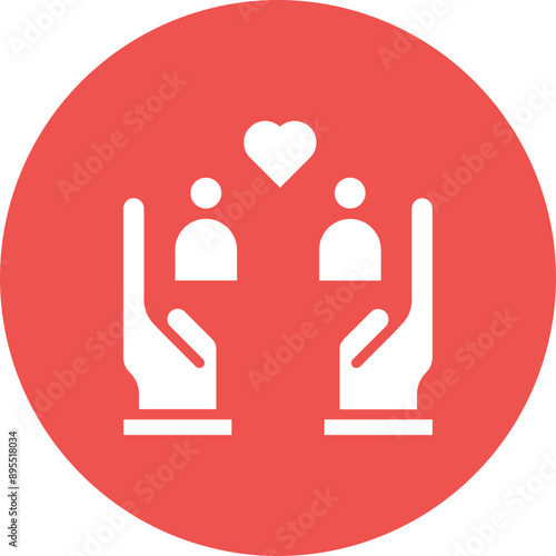 Twin Flames icon vector image. Can be used for Social Relationship.