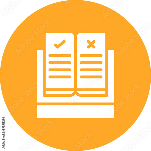 Regulation Book icon vector image. Can be used for Compilance and Regulation.