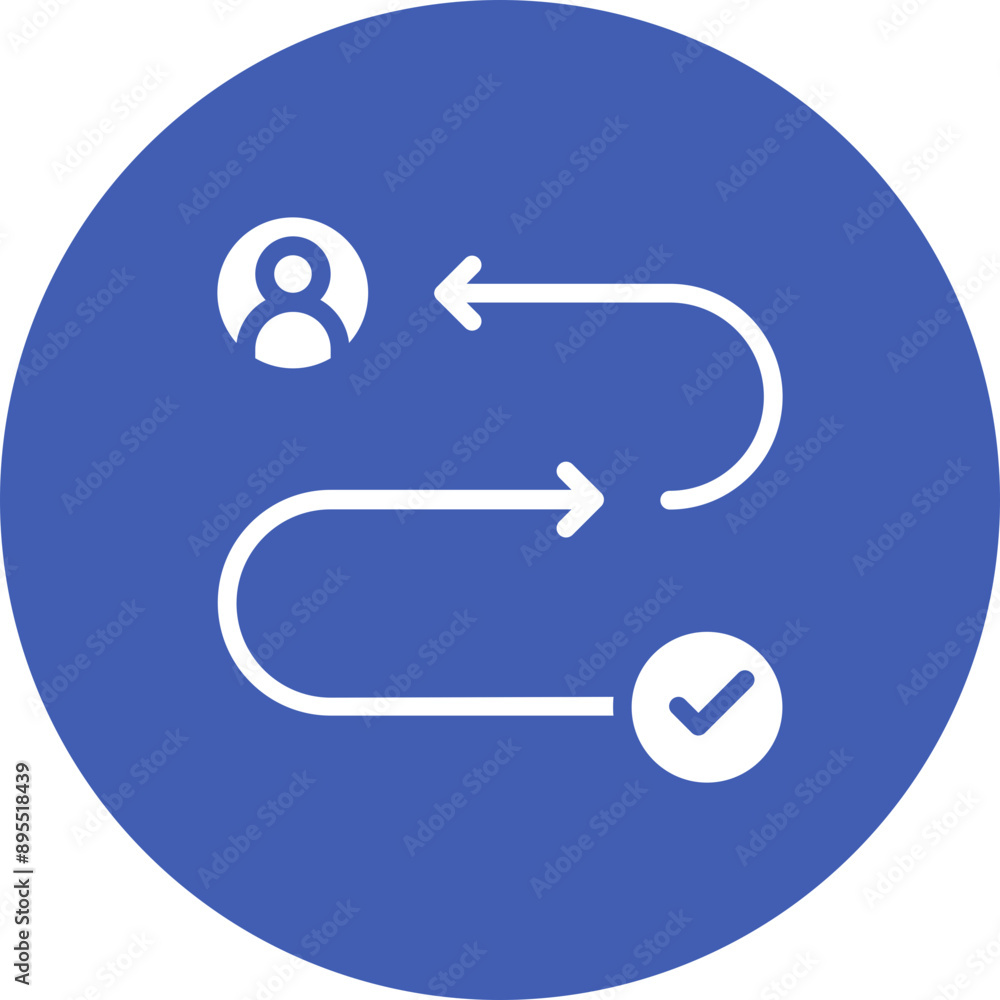 Customer Journey icon vector image. Can be used for Market Research. Customer Journey icon vector image. Can be used for Market Research.