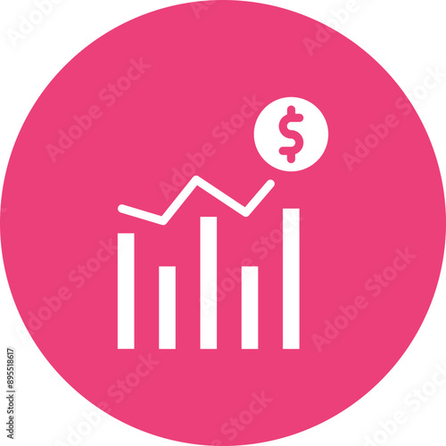 Trend icon vector image. Can be used for Market Research.