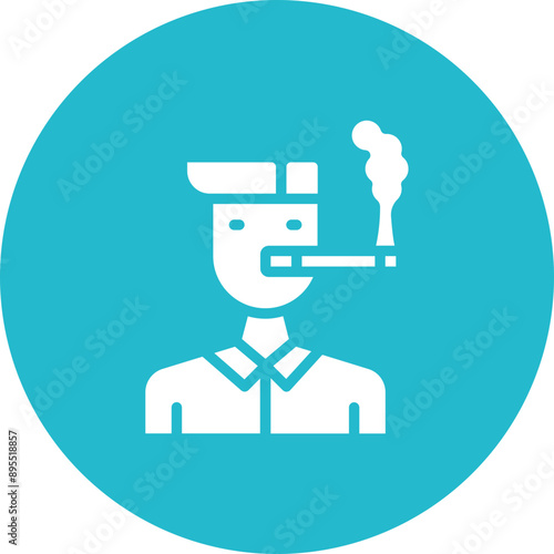Tobacco Addiction icon vector image. Can be used for Smoking.