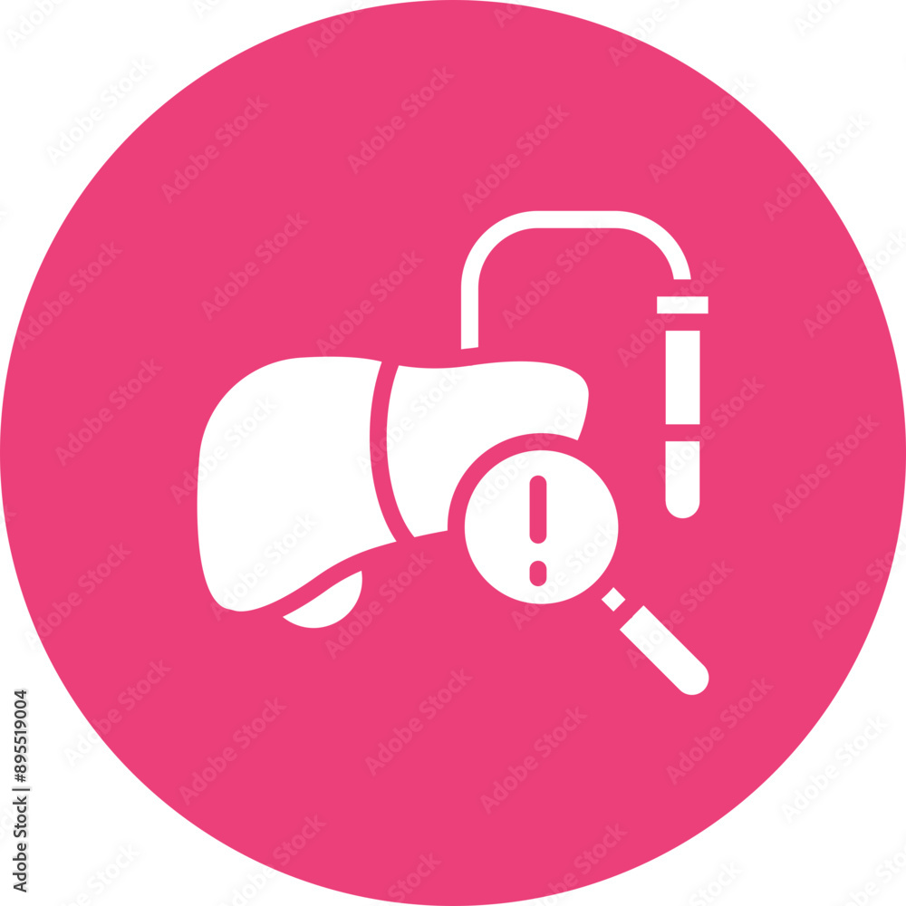 Fototapeta premium Liver Function icon vector image. Can be used for Medical Tests.