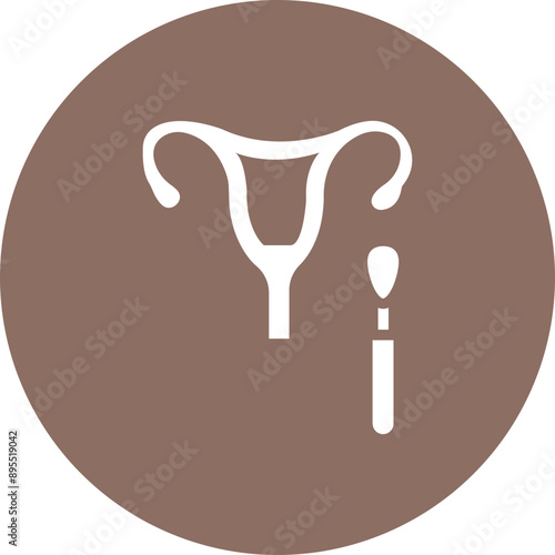 Pap Smear icon vector image. Can be used for Medical Tests.