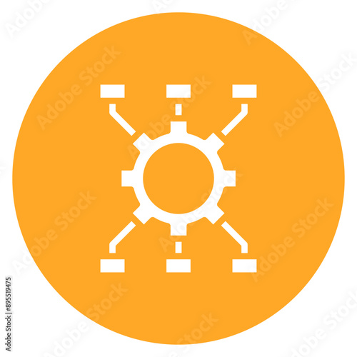 Algorithm icon vector image. Can be used for Data Science.