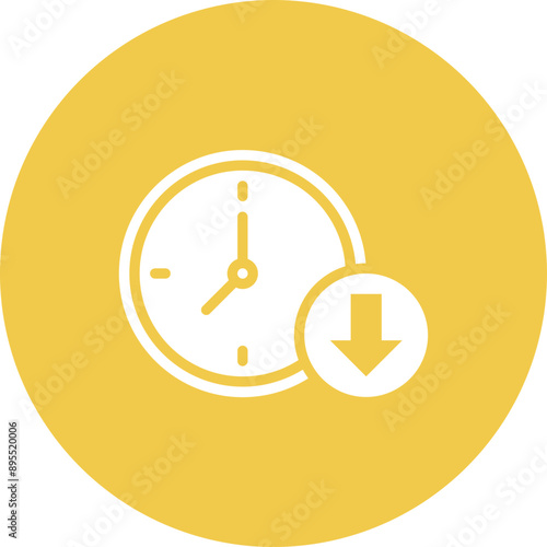 Clock Out icon vector image. Can be used for Burnout.