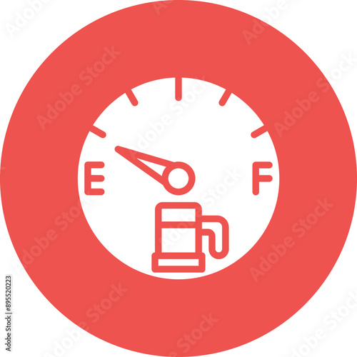 Out of Gas icon vector image. Can be used for Burnout.