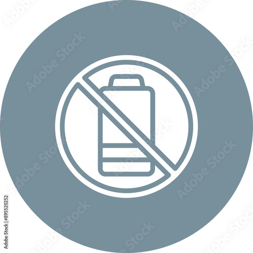 No Energy icon vector image. Can be used for Burnout.