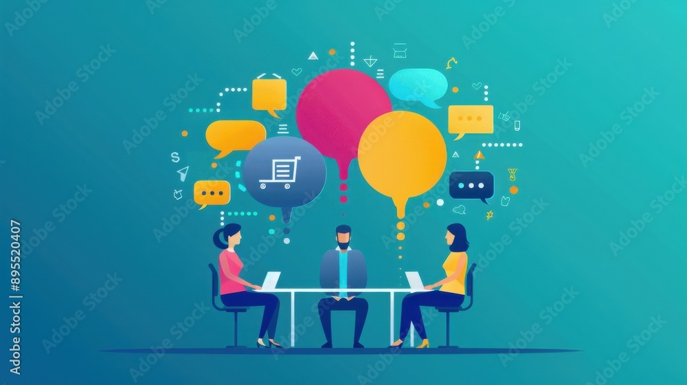 Diverse communication, AI translating conversation Diverse communication, AI translating conversation