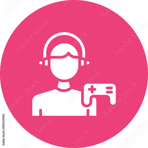 Gamer icon vector image. Can be used for Urban Tribes.